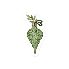 Green Teardrop Ornament