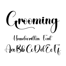 Grooming Font