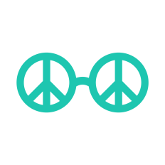 Groovy Glasses SVG | Hippie SVG