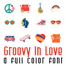 Groovy In Love Full Color Font