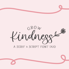 Grow Kindness Font Duo