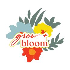 Grow + Bloom Inspirational Quote for Affirmation Themed Projects