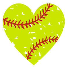 Softball Heart