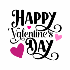 Happy Valentine's Day letters