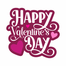 Happy Valentine's Day letters