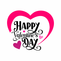 Happy Valentine's Day letters