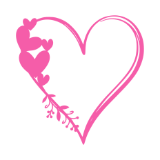 Linear heart frame