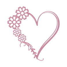 Linear heart frame