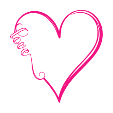 Linear heart frame