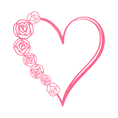 Linear heart frame