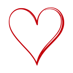 Linear heart frame