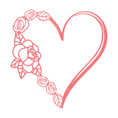 Linear heart frame