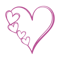 Linear heart frame