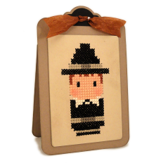 Pilgrim Guy Cross Stitch Easel