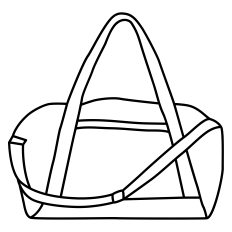 Gym Bag Outline