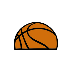 Half Basketball B-Ball Design