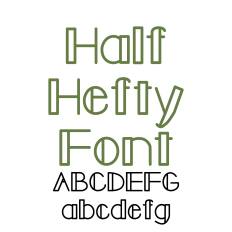 Half Hefty Font, Playful Handwritten Font