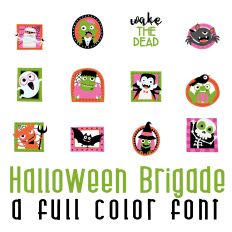Halloween Brigade Full Color Font