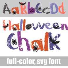 Halloween Chalk Color Font