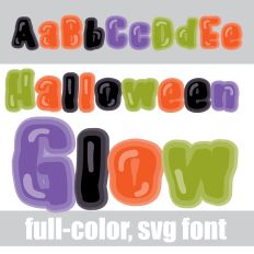 Halloween Glow Color Font