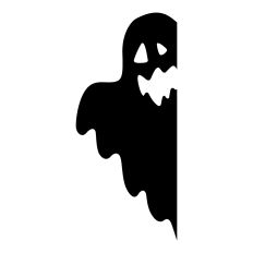 Halloween Peeking Ghost