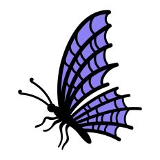 Butterfly with Spiderweb Wings