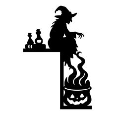 Halloween witch door corner