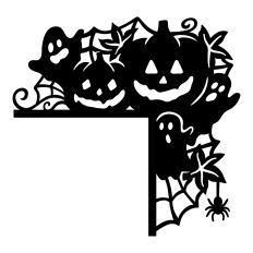 Halloween door corner