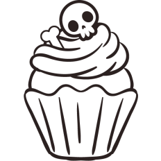 sumple halloween cupcake