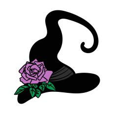 Witch Hat with Flower