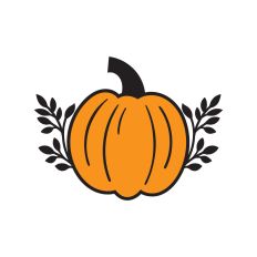 Pumpkin with Leaves