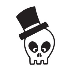 Skull with Top Hat