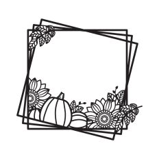 Autumn Square frame