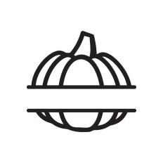 Split Pumpkin Borders