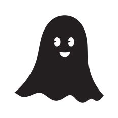 Cute Ghost Silhouette