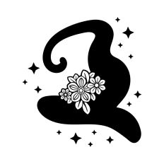Witch Hat with Flowers