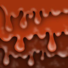 Orange Horror Slime Drip Halloween Background Pattern