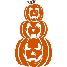 Halloween Pumpkin Stack