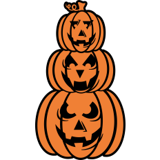 Halloween Pumpkin Stack