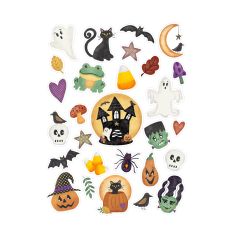 Whimsical Halloween Sticker Sheet, Print and Cut