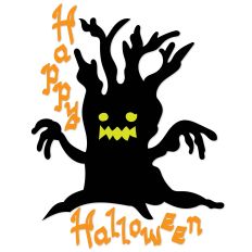 Happy Halloween Haunted Tree