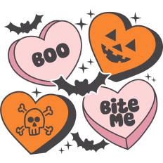 Halloween Candy Hearts