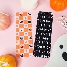 Halloween Checkerboard Bookmarks