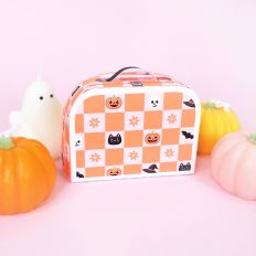 Halloween Checker Pattern 3D Lunch Box