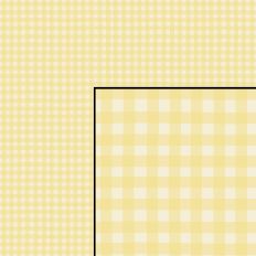 Hand Drawn Gingham Plaid Checks Butter Yellow Cream