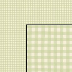 Hand Drawn Gingham Plaid Checks Lime Cream