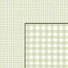 Hand Drawn Gingham Plaid Checks Pistachio Green and White
