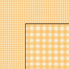 Hand Drawn Gingham Plaid Checks Orange Cream