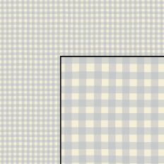 Hand Drawn Gingham Plaid Checks Pastel Blue Gray Cream Seamless Pattern