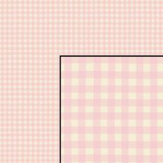 Hand Drawn Gingham Plaid Checks Pastel Pink Cream Seamless Pattern